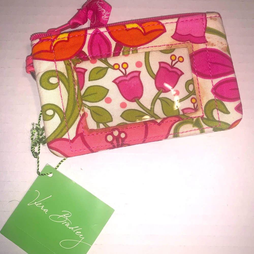 Vera Bradley wallet spring is coming! Tulips! Nwt